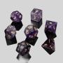 Amethyst D&D Dice - Natural Gemstone Polyhedral Set