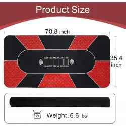 Custom Texas Hold'em Poker Mat - Personalized Size