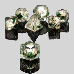 DND Skull Resin Dice Set - Custom D&D Polyhedral Dice