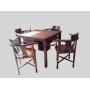 Teak Mahjong Table - Restaurant, Home, Drink Holders