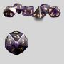 Amethyst D&D Dice - Natural Gemstone Polyhedral Set