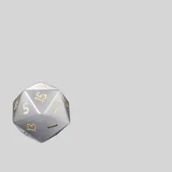 Grey Opal Gem Dice D&D Polyhedral Dice Set