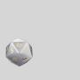 Grey Opal Gem Dice D&D Polyhedral Dice Set