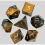 Tiger's Eye D&D Dice Set - 7PC RPG Dice Game Set