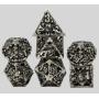 Custom Logo DND Dice Set - 7Pcs Polyhedral Metal Dice Box