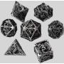 Custom Logo DND Dice Set - 7Pcs Polyhedral Metal Dice Box