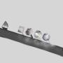 Grey Opal Gem Dice D&D Polyhedral Dice Set