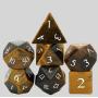 Tiger's Eye D&D Dice Set - 7PC RPG Dice Game Set