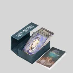 Custom Tarot Cards - Silver Gold Edge, Holographic Oracle Deck (Rigid Box)