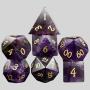 Amethyst D&D Dice - Natural Gemstone Polyhedral Set