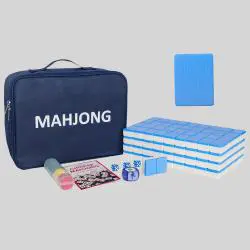 Portable Mahjong Bag, 146 Tiles, American Style, Travel Case