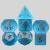 Frosted blue glass