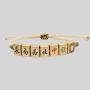 Golden Mahjong Rope Bracelet - Lucky Charm Be Rich Gift