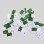 Custom Logo Mahjong Set Acrylic Tiles Game Board Decoration