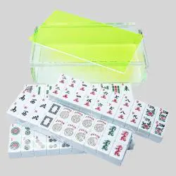 Multi-Color Acrylic Mahjong Tile Storage Box