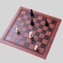 Chess Board Mat PU Leather Foldable Storage Gift