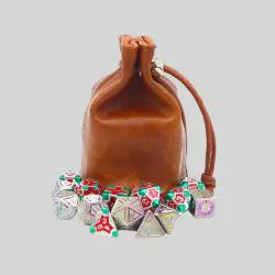 Custom Leather Dice Bag - D&D RPG Dice Cup (DHLP)