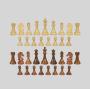 Wholesale Wooden Chess Set - King, Pawns, Knights, Dragons