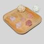 Pink Quartz D&D Dice Set - Custom Font & Logo