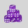 Custom Resin D6 Dice - 12mm Multi-Color Polyhedral Dice