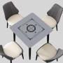 Neoprene Poker Mahjong Table Mat Custom 78x78cm