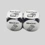 Metal Dice, Custom Logo, 6D Glossy Game Dice
