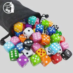 Custom D6 Resin Dice - Solid Color Fillet Dice