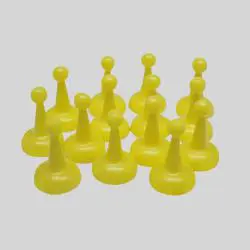 Multicolor Plastic Pawns Board Game Accessories