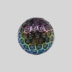 Colorful 100D Metal Dice - D100 Polyhedral Dice for D&D