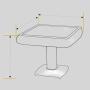 Automatic Folding Mahjong Table With Wheels Silent