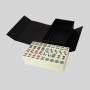 Professional 30mm Mahjong Tiles Set - 144pcs Ivory with Box