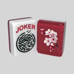 Custom Cherry Blossom Mahjong Tiles - lllM Casino Quality