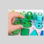 Montessori Shape Sorting Number Puzzle for Toddlers - Wooden Math Toy