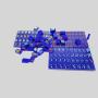 YUDA American Custom Mini Mahjong Tiles Game Set