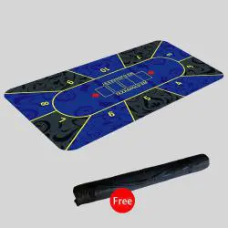 Poker Play Mats, 180x90cm, Anti-Slip, with Carry Bag