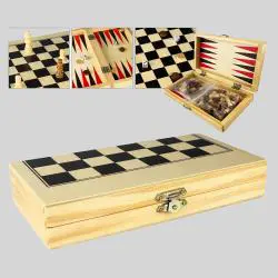 Wooden Board Game Set - Custom Logo Gifts PT002