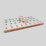 Pink Mini Acrylic Mahjong Set - Wholesale Domino Game