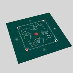 Custom Mahjong Tile Mat, Rubber Backing Travel Table
