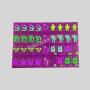 Custom Logo Mahjong Set Acrylic Tiles Game Board Decoration