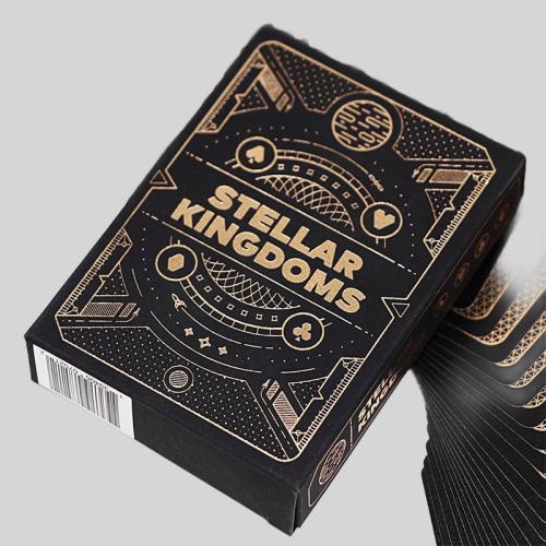 Custom Black Gold Poker Cards Case - Luxury OEM Playing Cards With Box