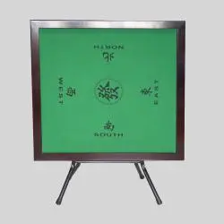 Foldable Metal Mahjong Table - Simple Design