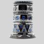 7-in-1 Zinc Alloy Dice Tower - Customizable DND Polyhedral Dice