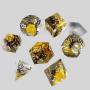 DND Resin Dice Set - 7Pcs Polyhedral Dice with Case