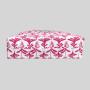 Custom Pink Mahjong Tile Bag - Canvas Storage with Rope Handles