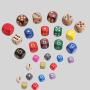 Custom Wooden D&D Polyhedral Dice Sets - Bulk