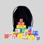 Custom Resin D6 Dice - 12mm Multi-Color Polyhedral Dice
