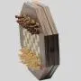 Octagonal Magnetic Wooden Chess Set - 35x35cm Octagonal Magnetic Wooden Chess Set - 35x35cm