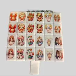 Customizable Cartoon Mahjong Cards - Promotional Gift