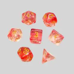 Custom Double Color Polyhedral Dice Set