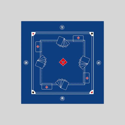 Luxury Square Rubber Game Mat - Chess Poker Mahjong Table Mat